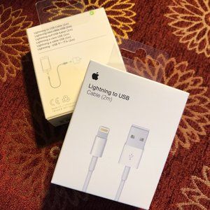 iPhone lightning to USB cable BNIB 2m